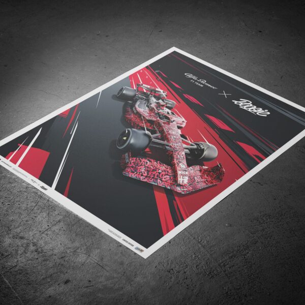 Alfa Romeo F1 Team X BOOGIE Art Car Dutch Grand Prix 2023 Poster