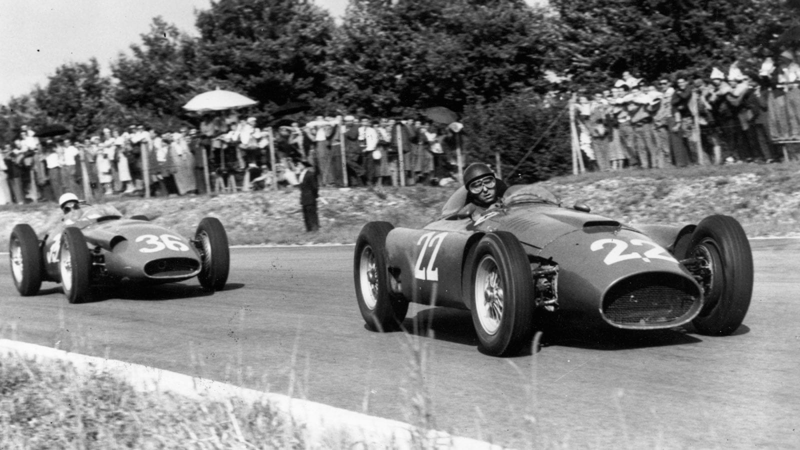 1956 Italian Grand Prix Fangio Moss