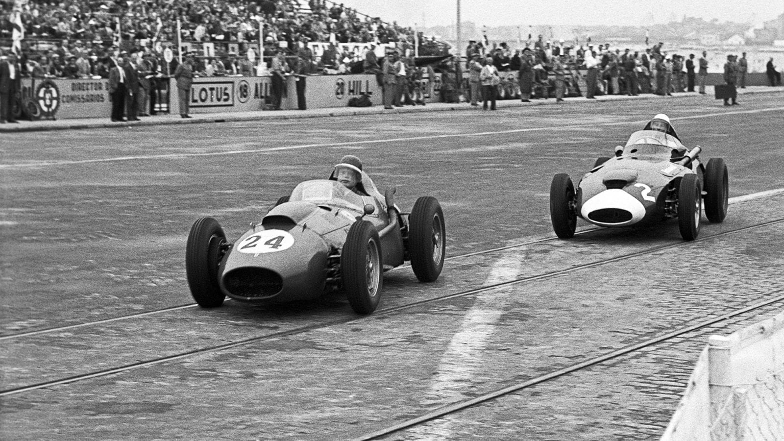 1958 Portuguese Grand Prix Hawthorn and Moss