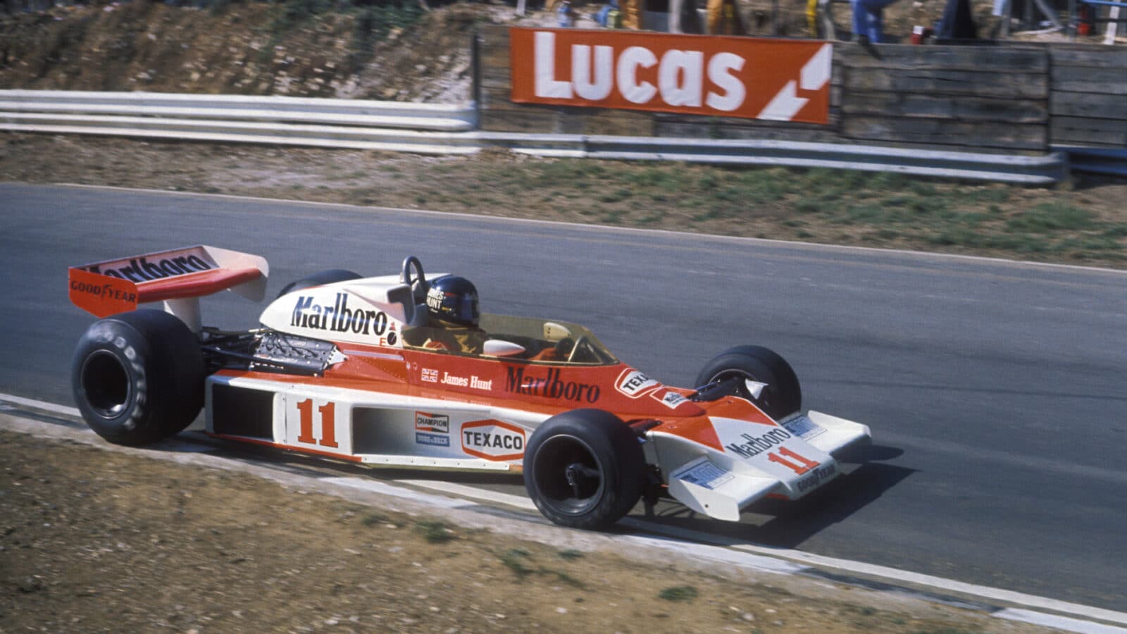McLaren of James Hunt in 1976 British Grand Prix