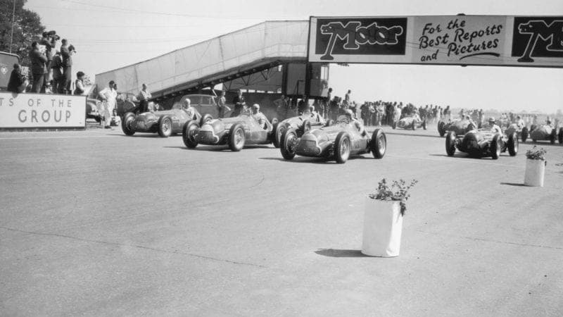 Start of the 1950 European Grand Prix at Silverstone