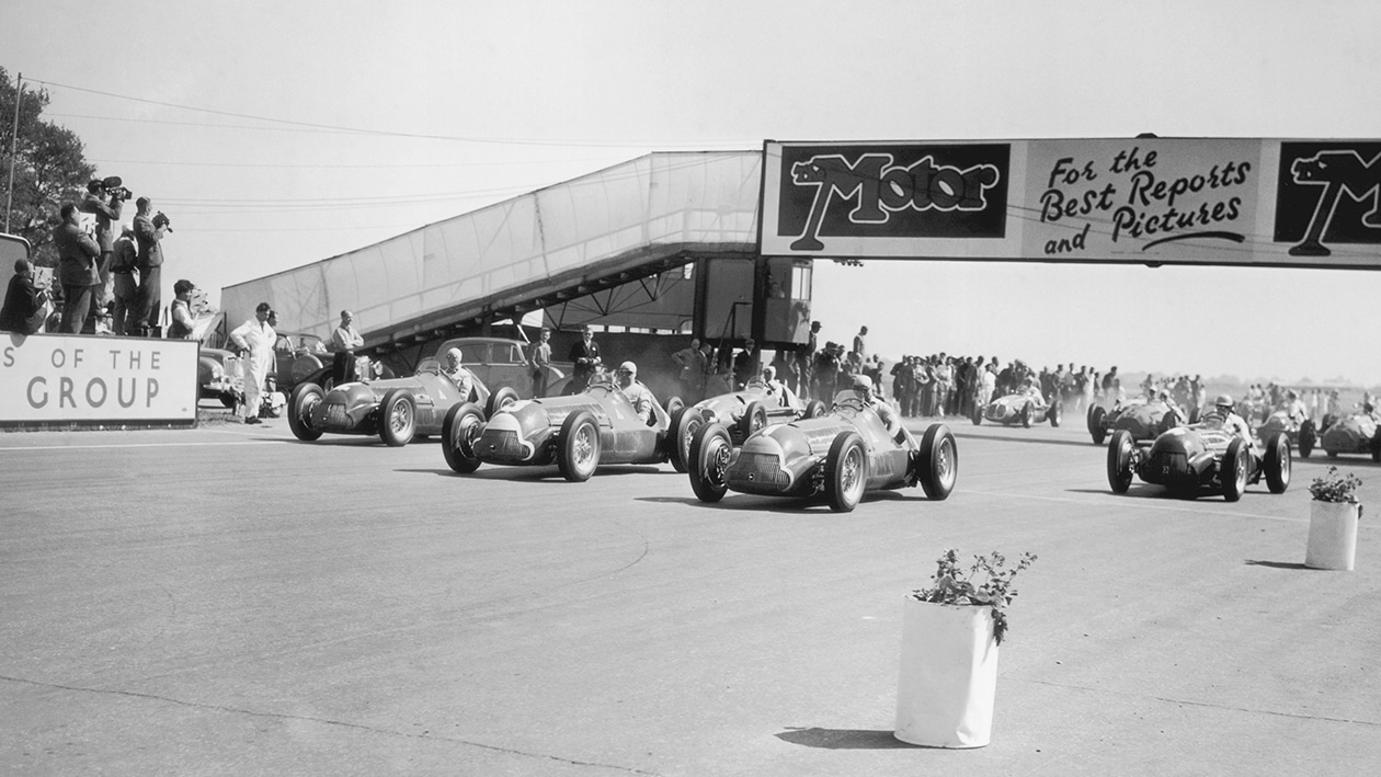 Start of the 1950 British Grand Prix