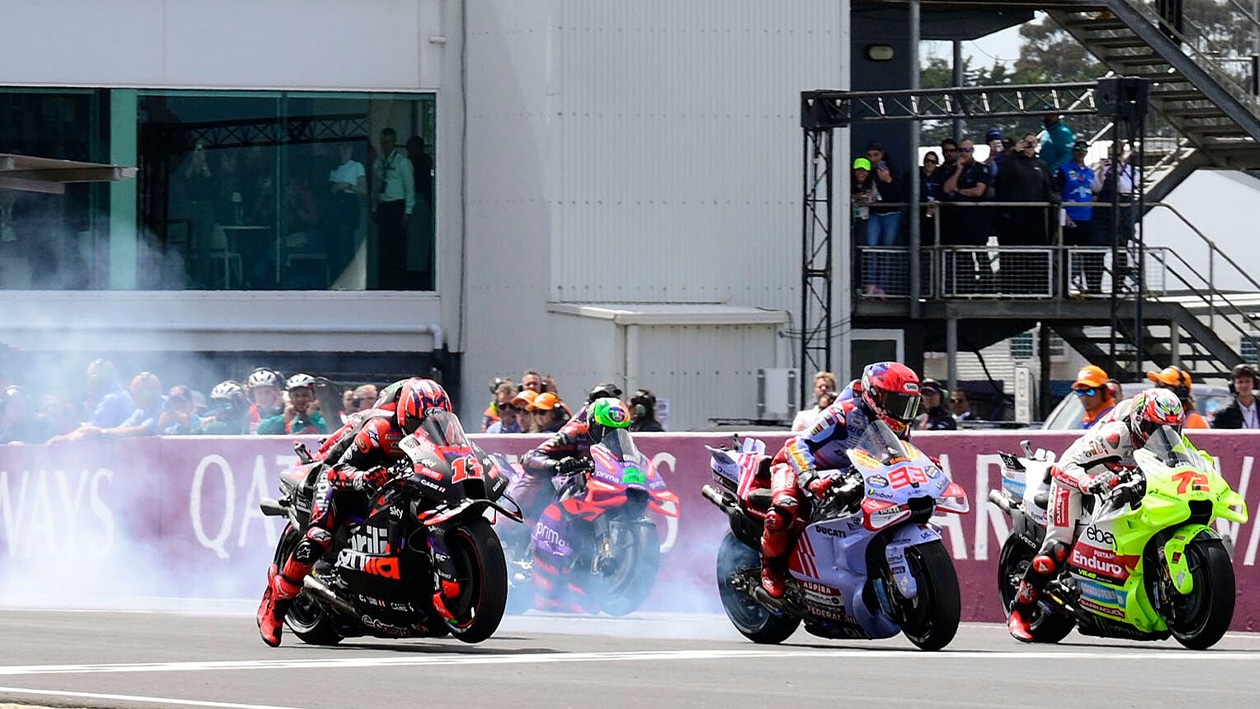 Marquez Phillip Island burnout