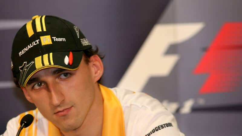 Robert Kubica at 2010 F1 press conference