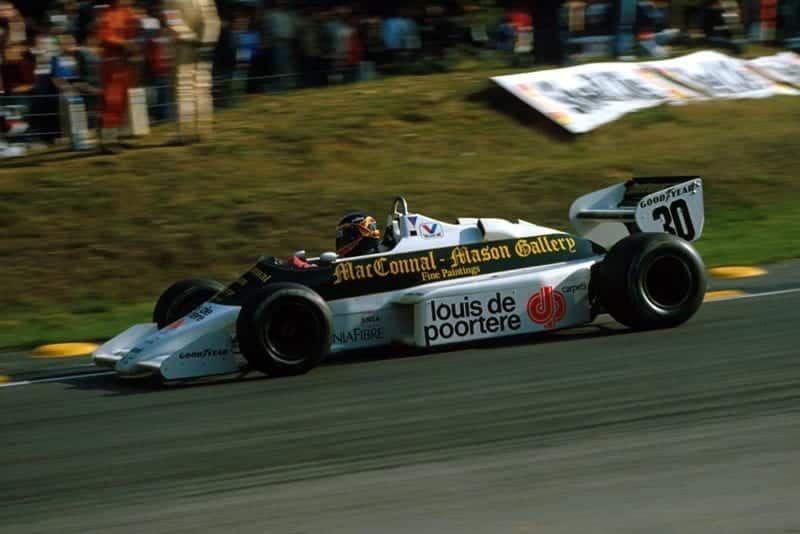 Arrows driver Thierry Boutsen.