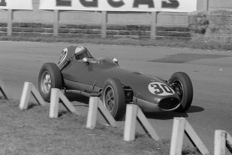 Alan Stacey in a Lotus 16 Climax.