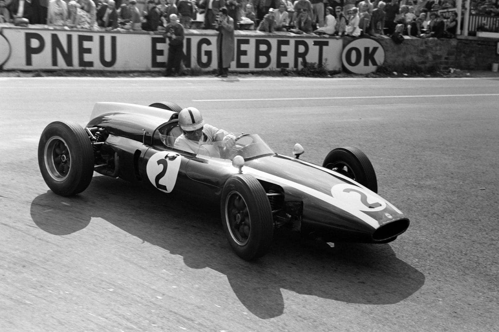 Jack Brabham on his way to a second consecutive victory