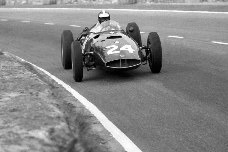 Gurney led for BRM until a engine problem put him out