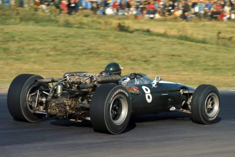 Jochen Rindt (AUT) Cooper T81, finished in 2nd place, but one lap down.