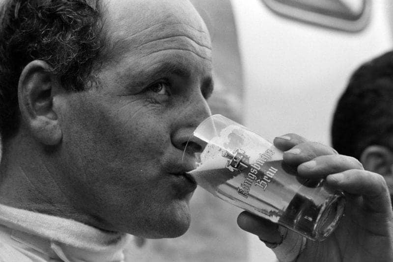 Hulme certainly earned his pst-race beer.