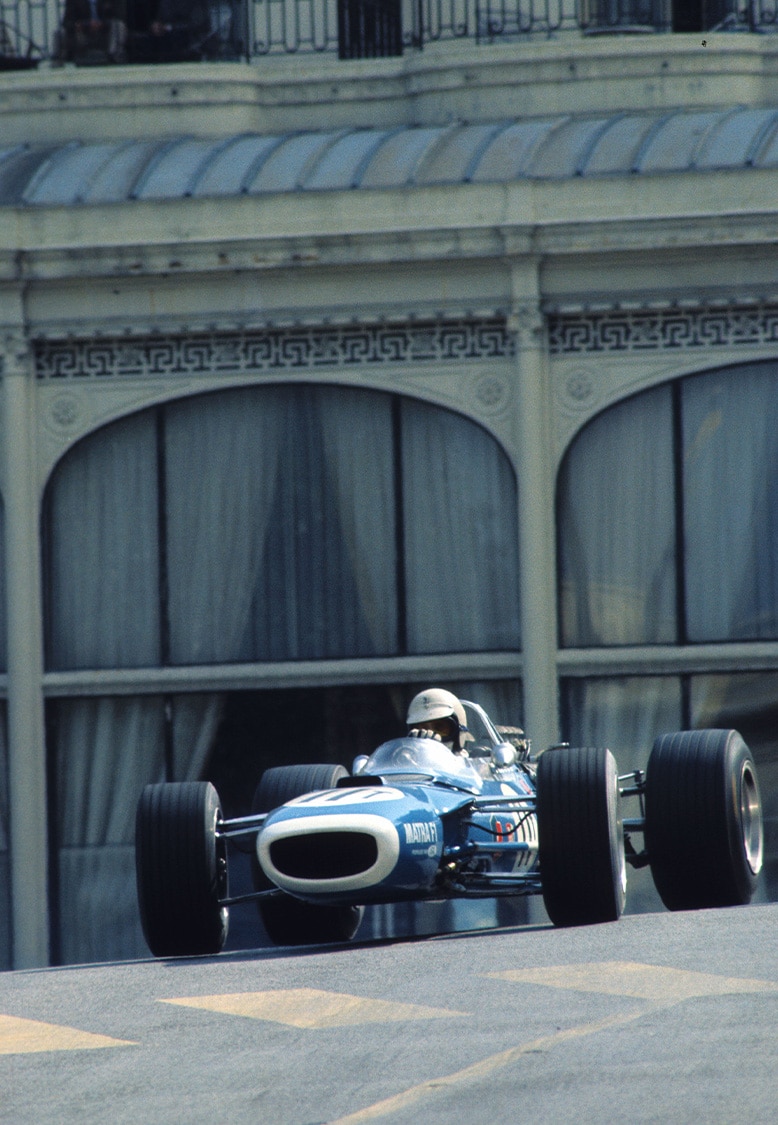 1968 Matra of Johnny Servoz-Gavin in Monaco Grand Prix
