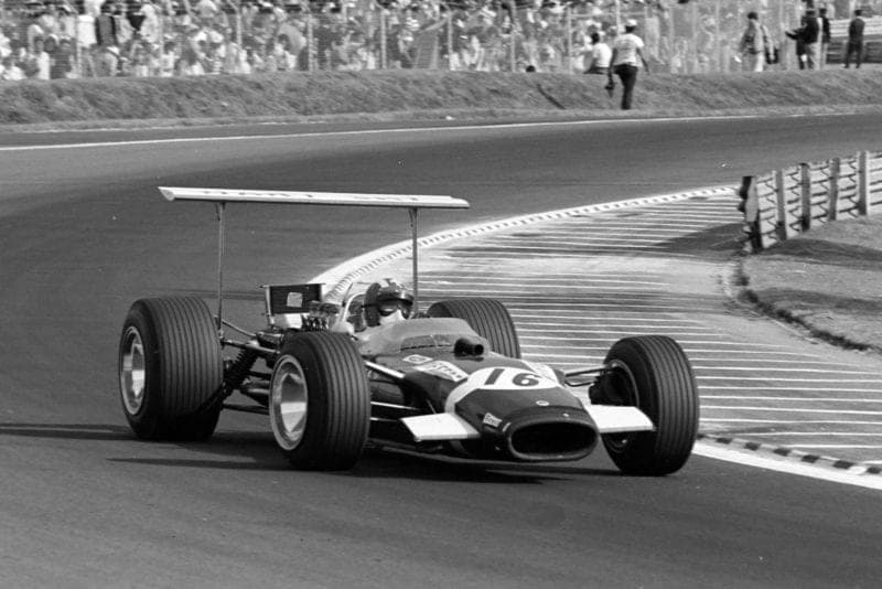 Jochen Rindt in his Rob Walker Lotus at the 1968 Mexican Grand Prix