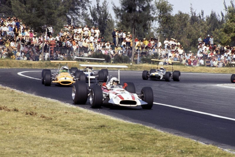 John Surtees in his Honda at the 1968 Mexican Grand Prix