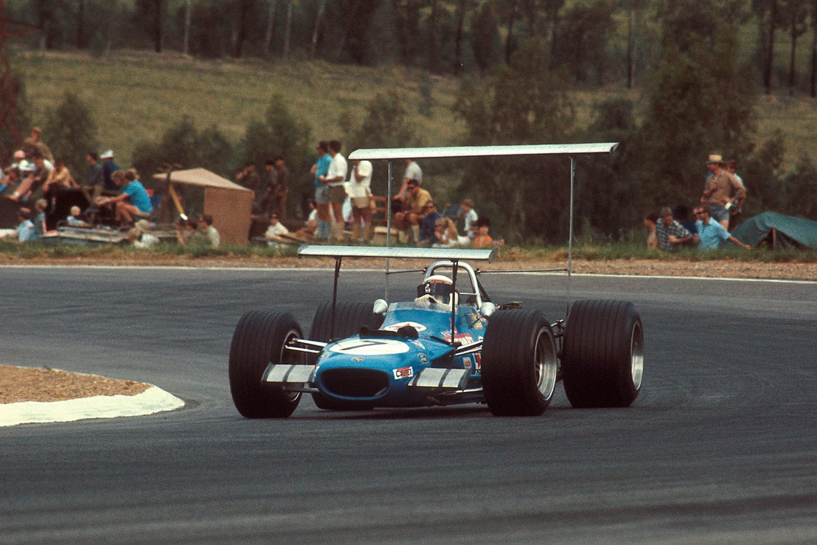 Jackie Stewart in his Matra-Ford at the 1969 South African Grand Prix.