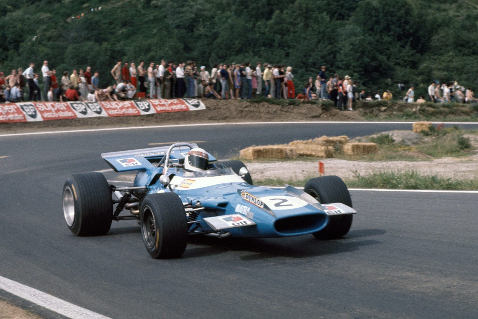 Jackie Stewart in his Matra at the 1969 French Grand Prix.