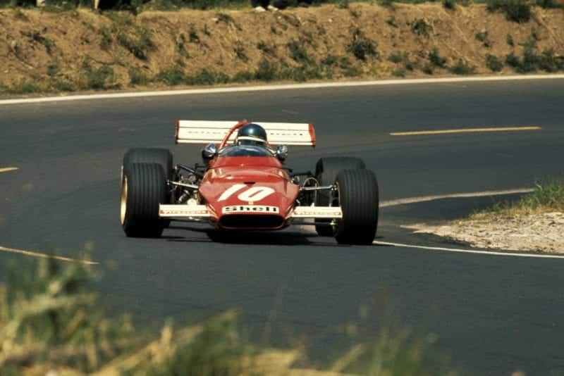 Jacky Ickx driving for Ferrari at the 1970 French Grand Prix