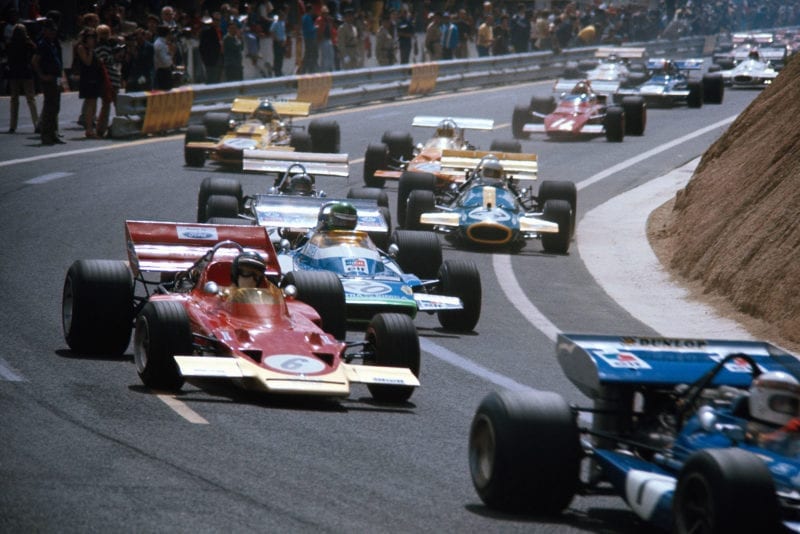 The 1970 French Grand Prix starts