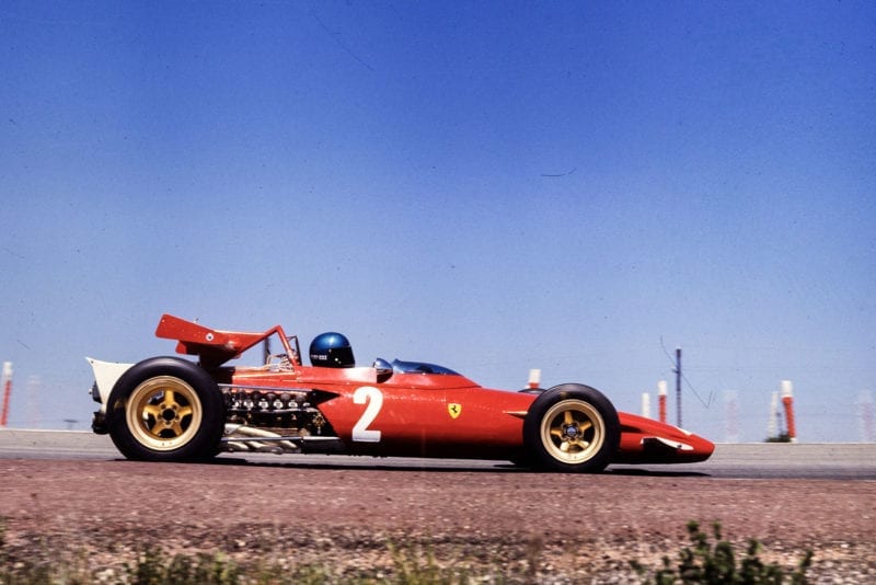 Jacky Ickx in his Ferrari at the 1970 Spanish Grand Prix