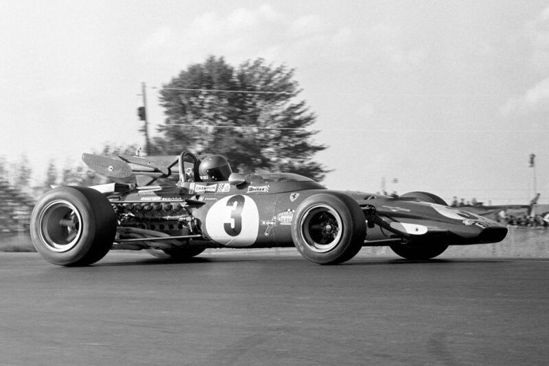 Jacky Ickx driving for Ferrari at the 1970 United States Grand Prix