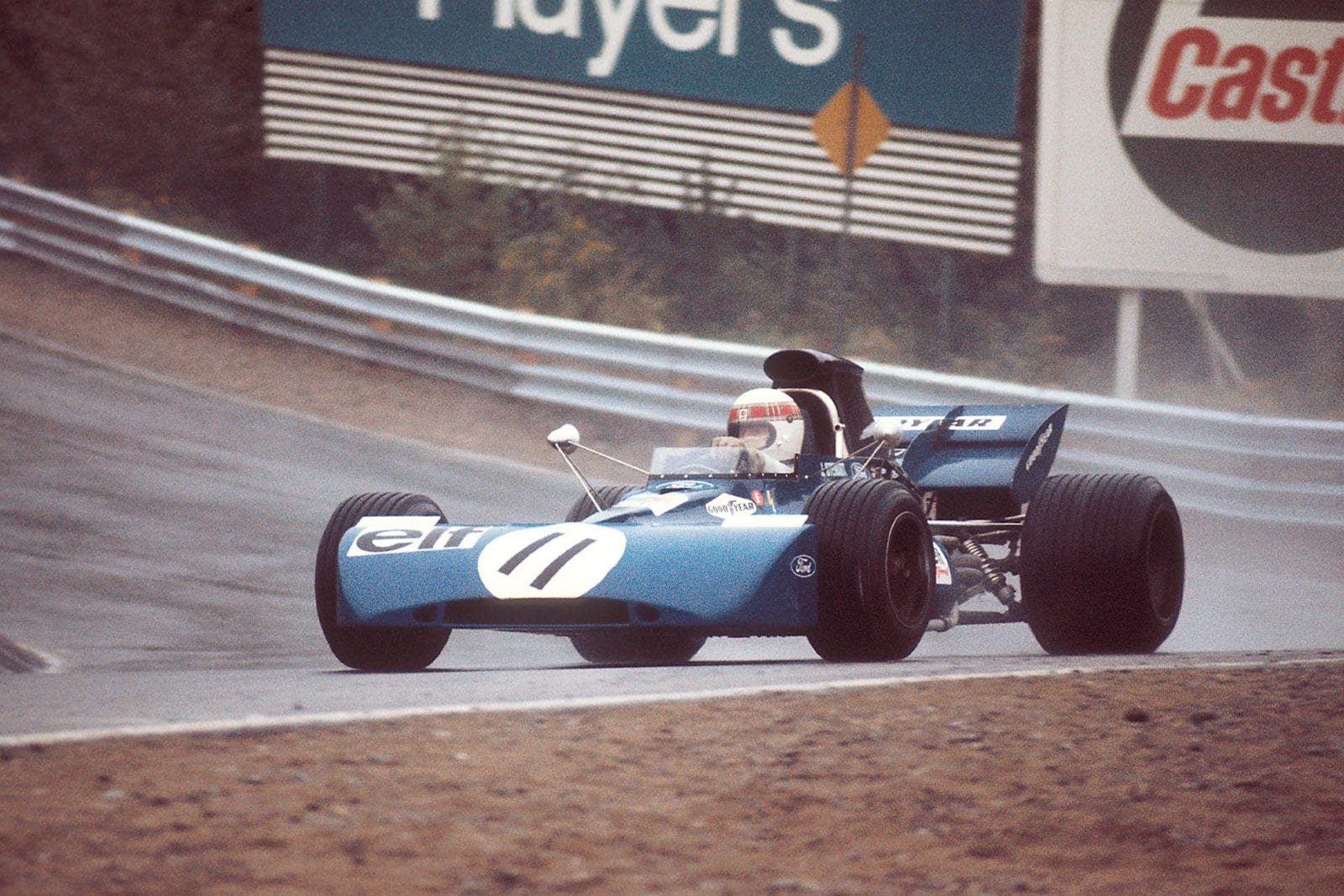 Jackie Stewart driving for Tyrrell at the 1971 Canadian Grand Prix.