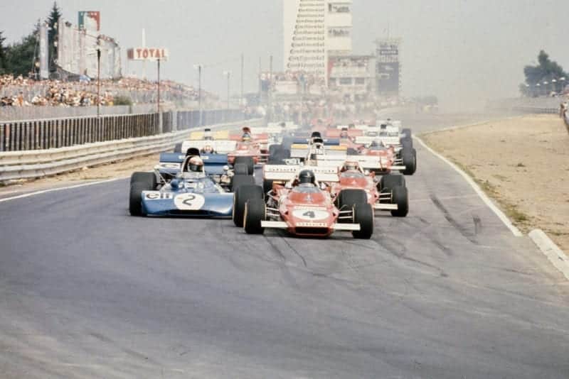 The 1971 German Grand Prix starts.
