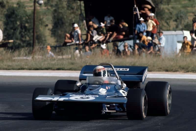 Jackie Stewart driving for Tyrrell at the 1971 South African Grand Prix