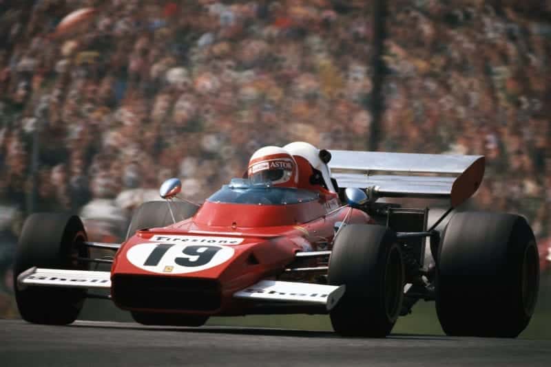 Clay Regazzoni driving for Ferrari at the 1972 Austrian Grand Prix.