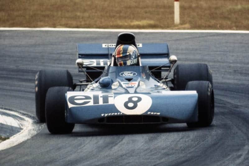 Francois Cevert in his Tyrrell at the 1972 Belgian Grand Prix