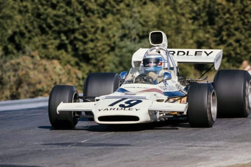 Peter Revson driving for McLare ta the 1972 Canadian Grand Prix.