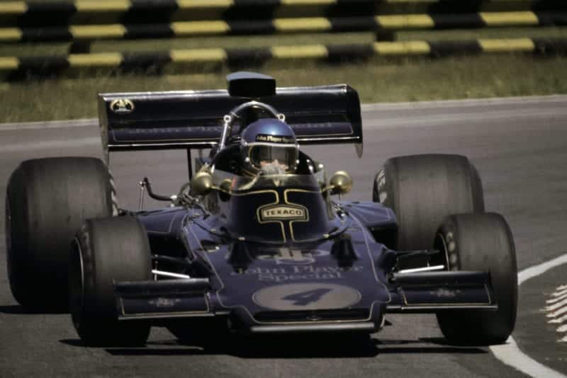 Ronnie Peterson (SWE) retired from his Lotus debut with oil pressure trouble on his 72D on lap 68.