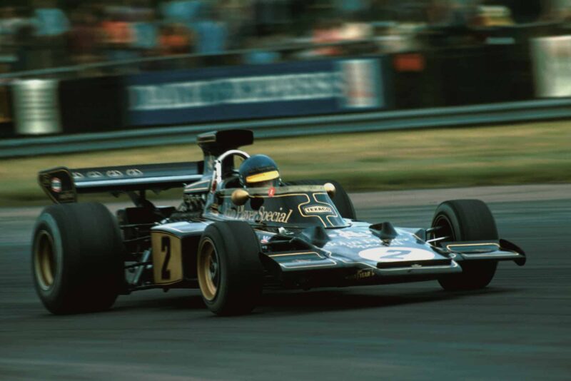 Ronnie Peterson driving for Lotus at the 1973 Swedish Grand Prix