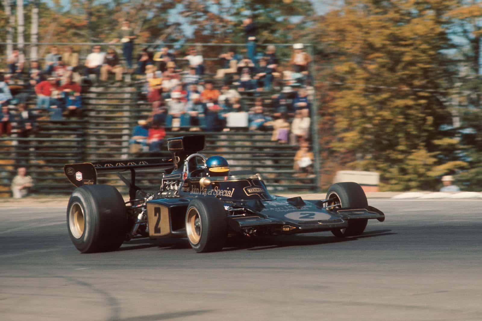 Ronnie Peterson driving the Lotus at Watkins Glen.