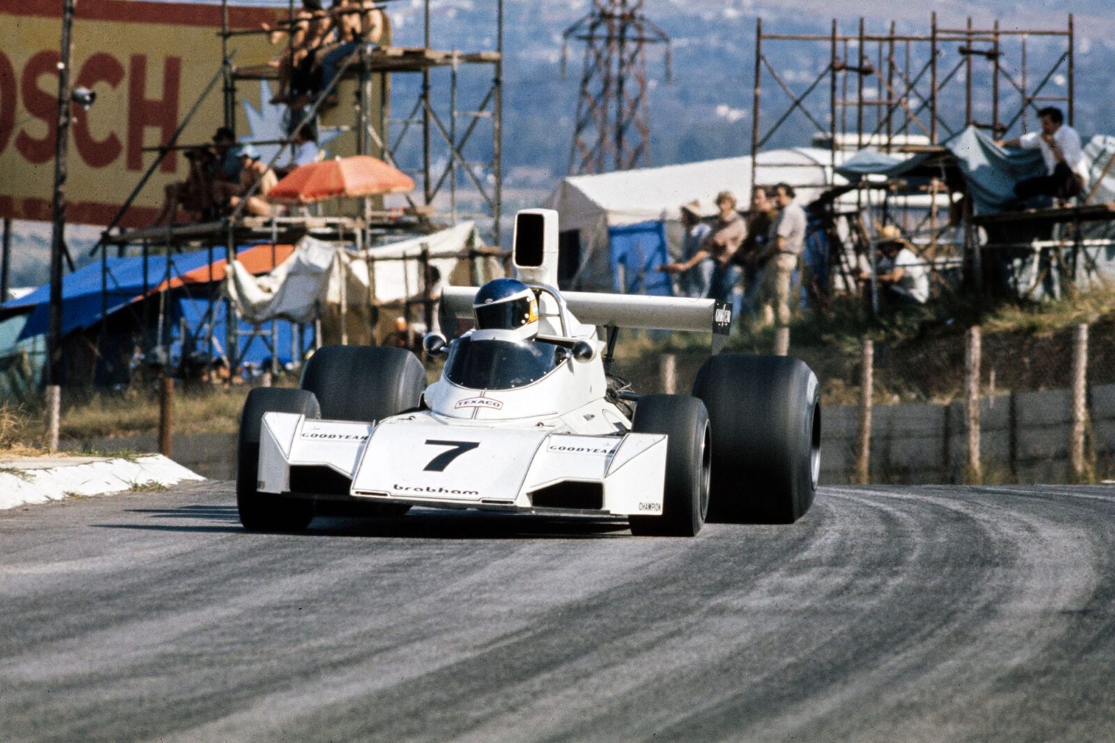 Carlos Reutemann driving for Brabham at the 1974 South African Grand Prix, Kyalami.