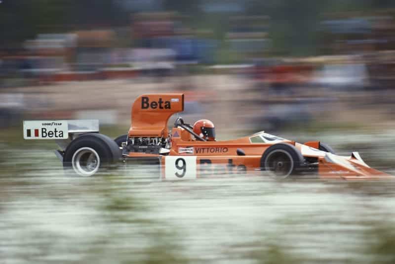 Vittorio Brambilla in his March at the 1975 Swedish Grand Prix.