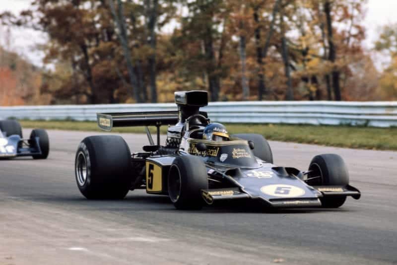 Ronnie Peterson (Lotus) at the 1975 United States Grad Prix, Watkins Glen