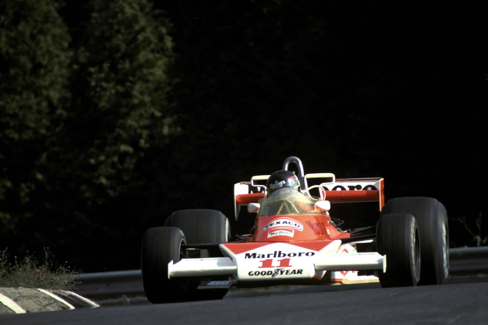 James Hunt (McLaren) at the 1976 Canadian Grand Prix, Mosport Park.