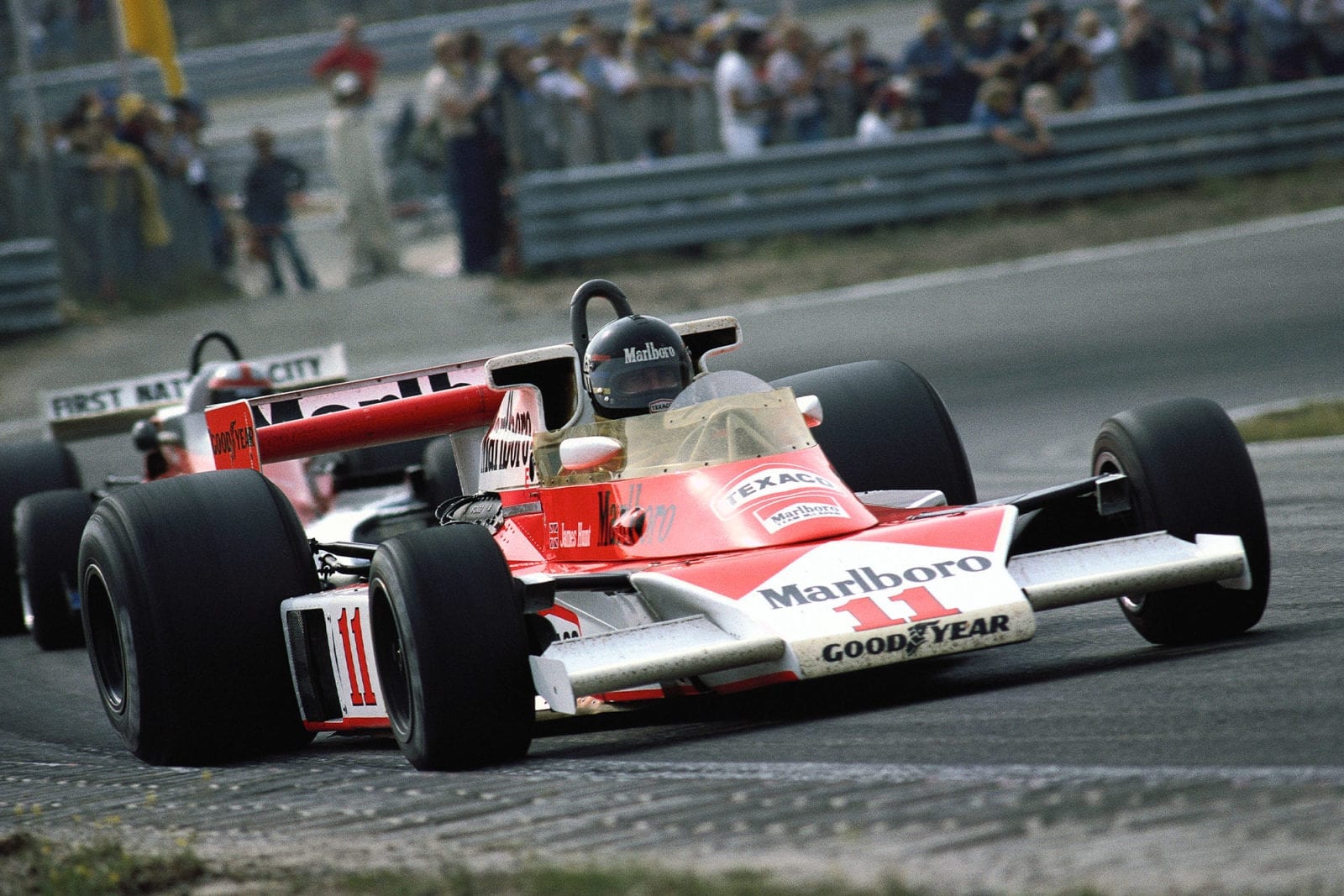James Hunt (McLaren) at the 1976 Dutch Grand Prix, Zandvoort.