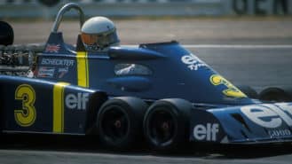 The six-wheeled Tyrrell P34 F1 car: Two too many
