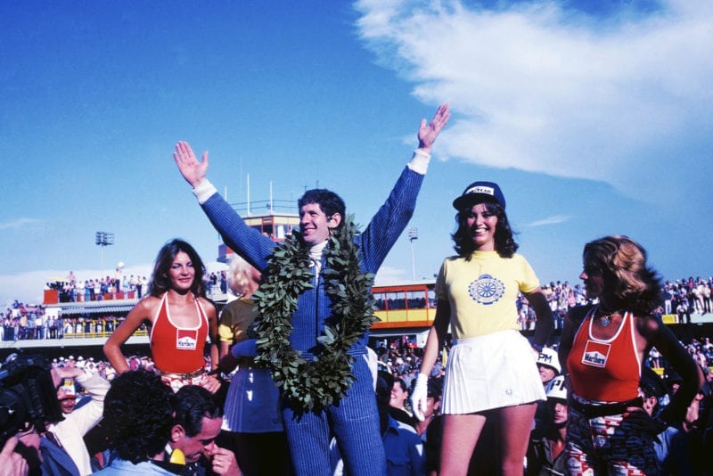 1977 Argentine GP podium