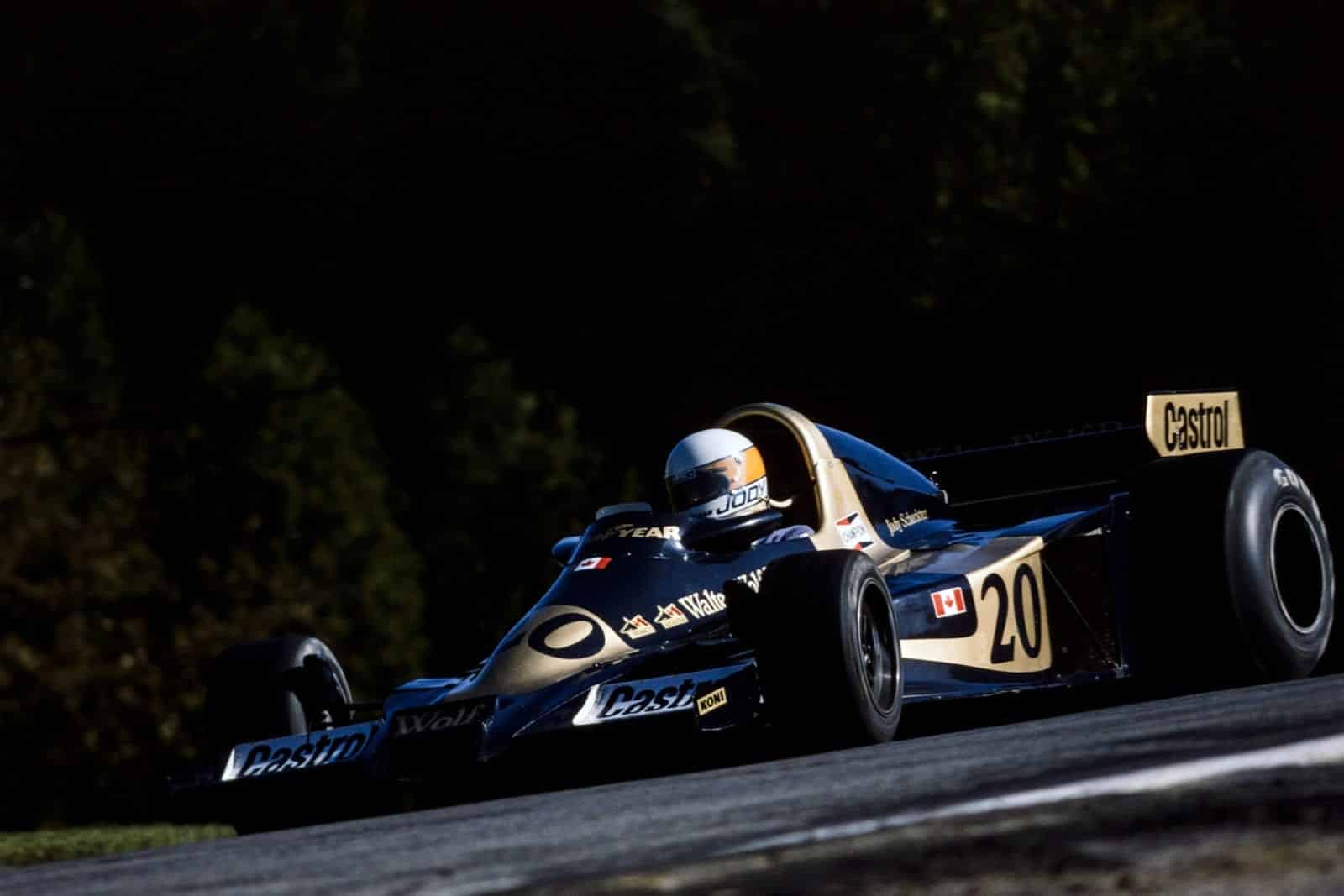Jody Scheckter (Wold) at the 1977 Canadian Grand Prix, Mosport Park.
