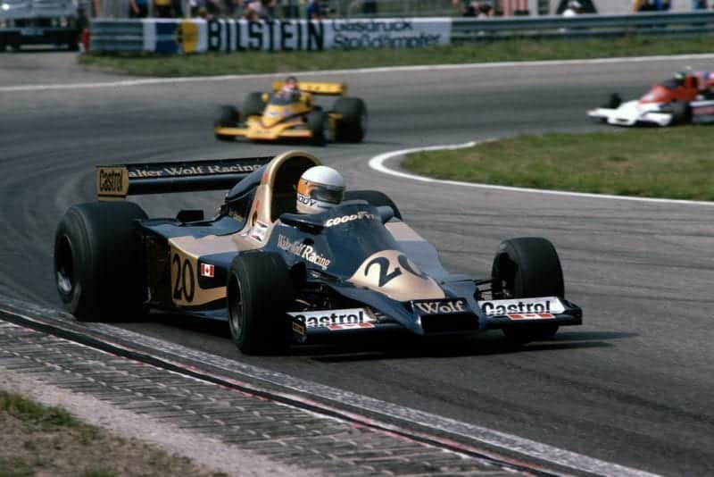 Jody Scheckter (Wolf) during the 1977 Dutch Grand Prix, Zandvoort.