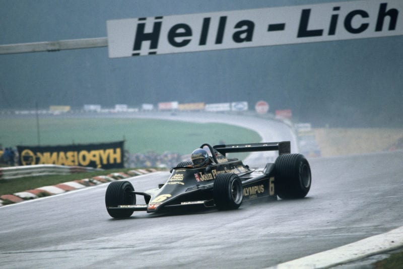 Ronnie Peterson (Lotus) at the 1978 Austrian Grand Prix, Österreichring