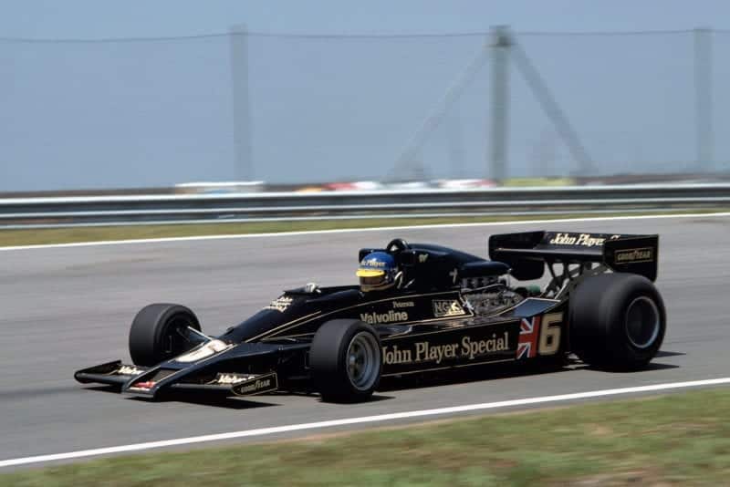 ROnnie Peterson (Lotus) at the 1978 Brazilian Grand Prix, Jacarepagua.