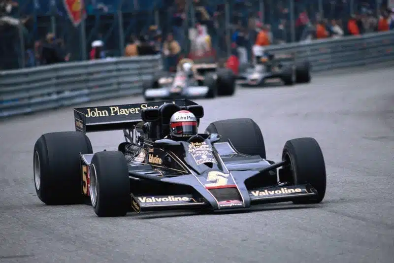 Mario Andretti (Lotus) competing at the 1978 Monaco Grand Prix.