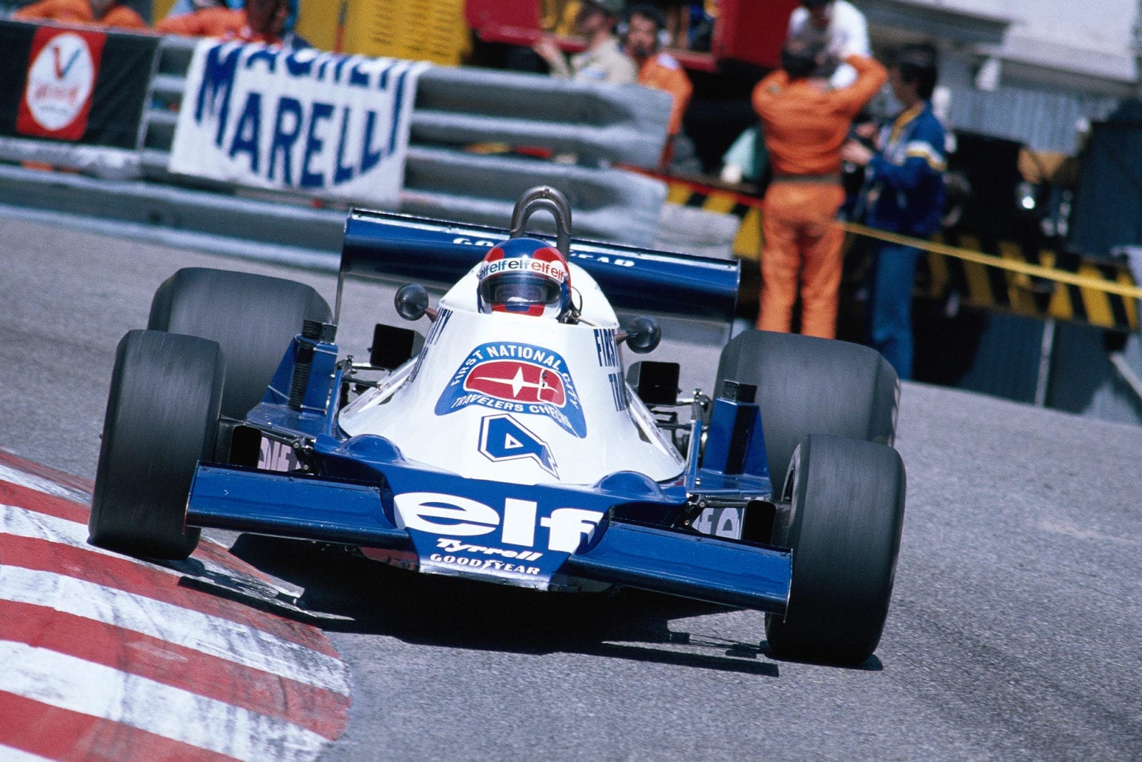 Patrick Depailler (Tyrrell) driving at the 1978 Monaco Grand Prix.