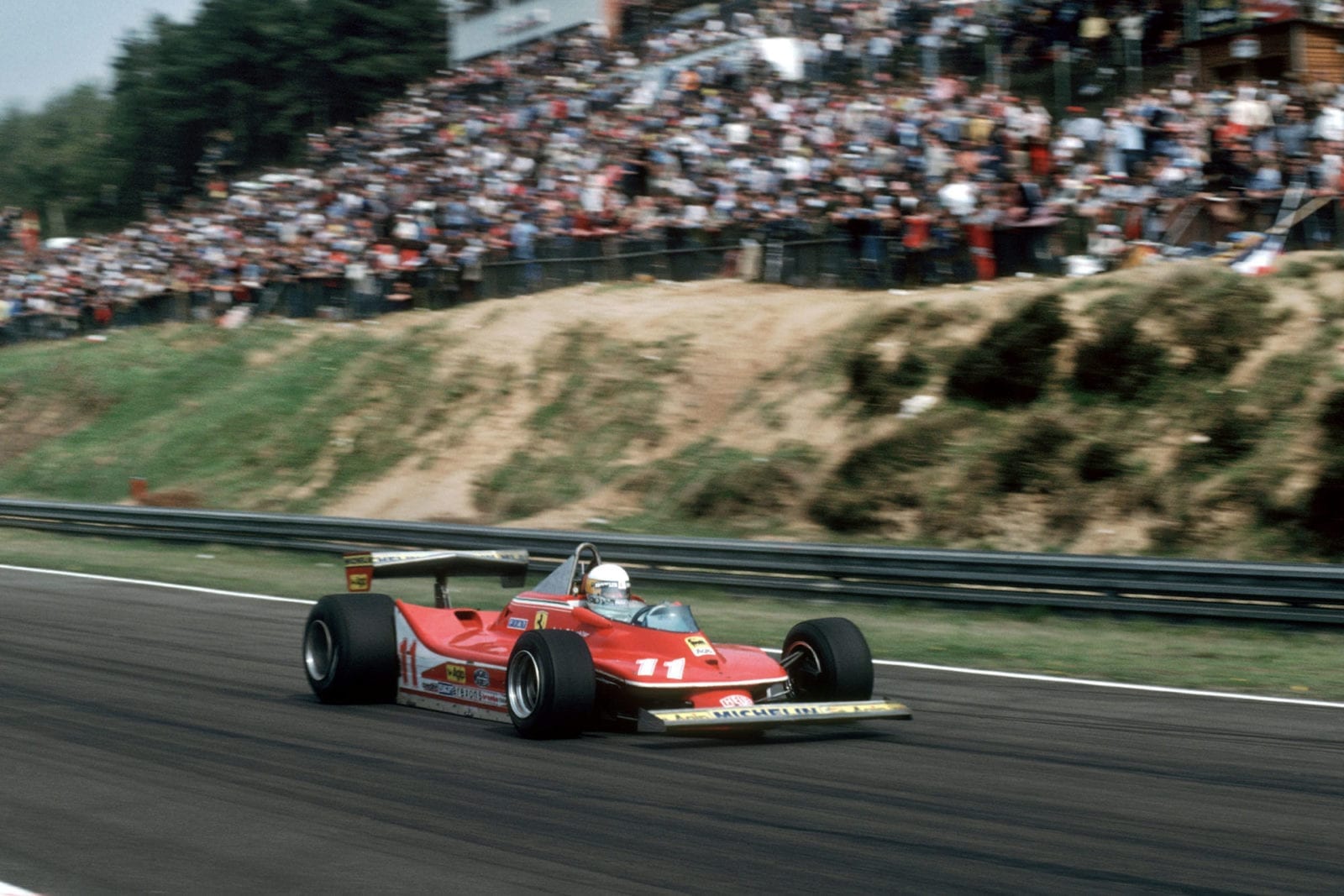 Jody Scheckter (Ferrari) at the 1979 Belgian Grand Prix, Zolder.