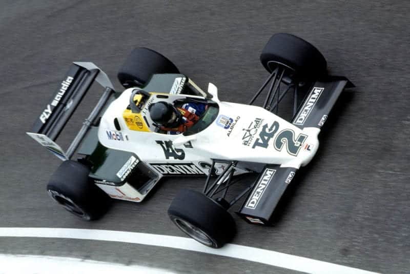 Jacques Laffite in his Williams FW08C-Ford Cosworth.
