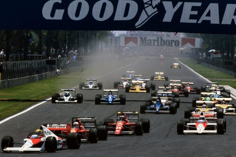 1989 Mex GP start