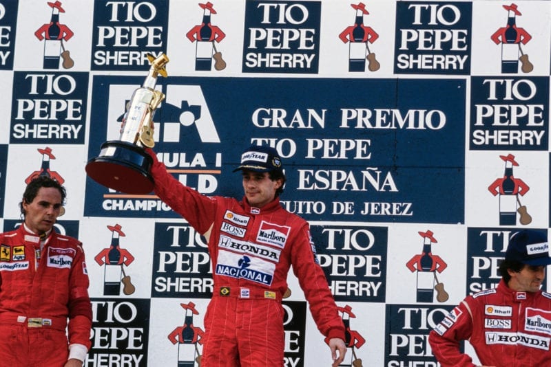 1989 SPA GP podium