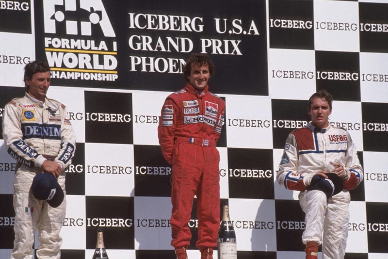 1989 US GP podium